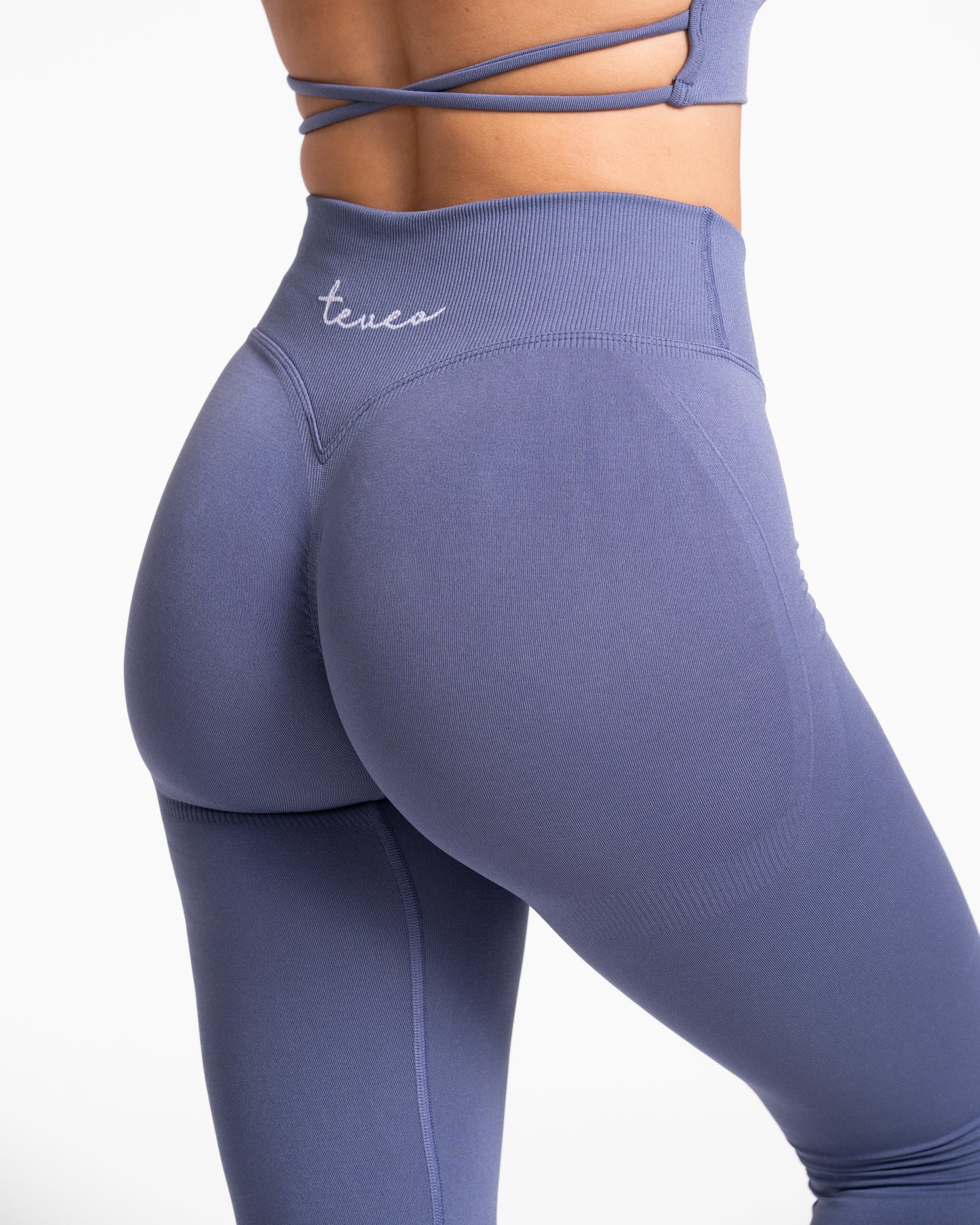 Fearless V-Shape Covert Scrunch Leggings "Blau"